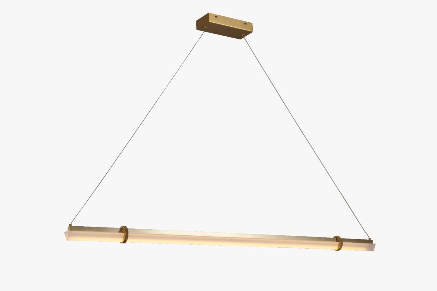 Brass Linear Accent Pendant Light