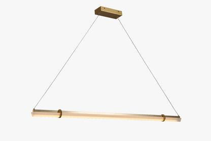 Brass Linear Accent Pendant Light