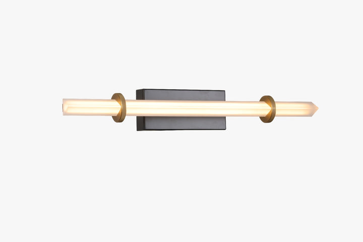 Modern Black & Brass Linear Wall Light – 6W LED