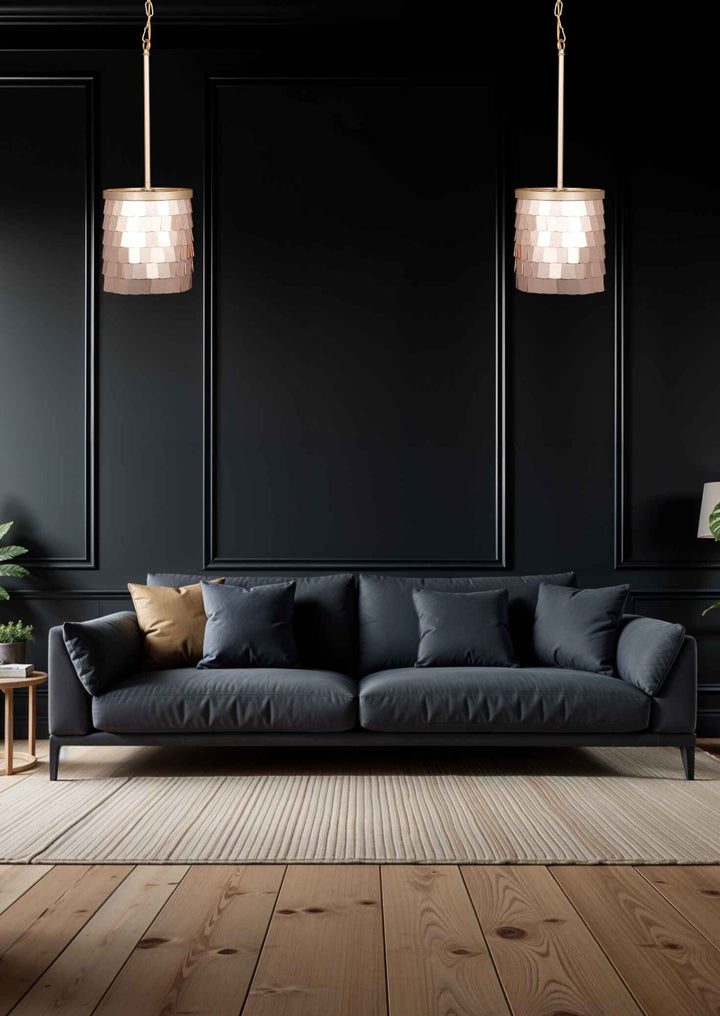 Aurum Disc – Brushed Gold Ceiling Pendant