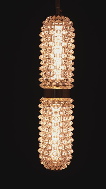 GoldenLoom Solo – Handmade Glass Pendant Light (15W LED)